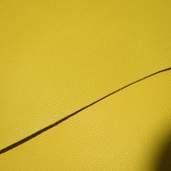 Hermes France HAAS Epsom leather Jaune De Naples 9O