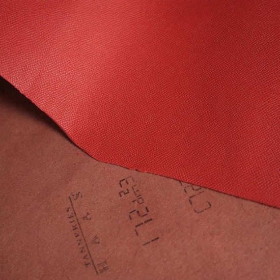 Hermes France HAAS Epsom leather Rouge Vif 53