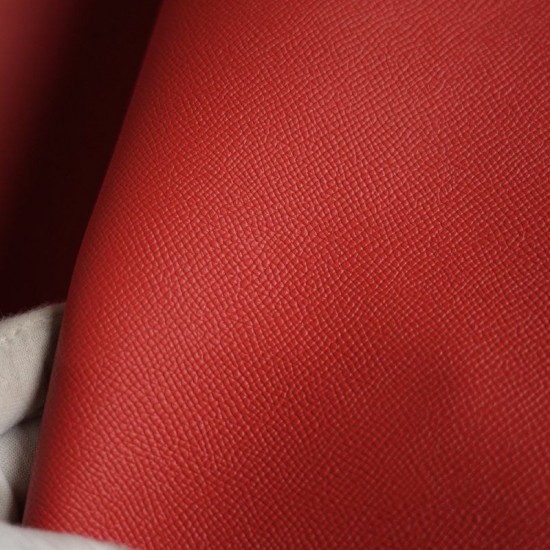 Hermes France HAAS Epsom leather Rouge Vif 53