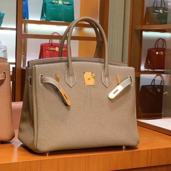 Hermes Germany Weinheimer togo leather Etoupe 8C Hermes Germany Weinheimer togo leather Etoupe 8C