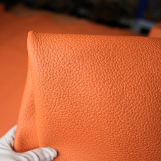 Hermes Germany Weinheimer togo leather Orange Hermes 93 2.3mm