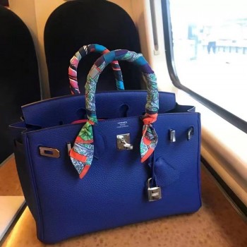 Hermes Spain Fontanellas togo leather Bleu Electrique 7T Hermes Spain Fontanellas togo leather Bleu Electrique 7T