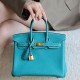 Hermes Spain Fontanellas togo leather Bleu Paon 7F Hermes Spain Fontanellas togo leather Bleu Paon 7F