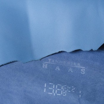 Hermes France HAAS Zermatt leather Blue Jean 75 Hermes France HAAS Zermatt leather Blue Jean 75