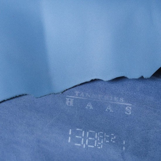 Hermes France HAAS Zermatt leather Blue Jean 75 Hermes France HAAS Zermatt leather Blue Jean 75
