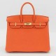 Hermes France HAAS evercolor leather Orange Hermes 93
