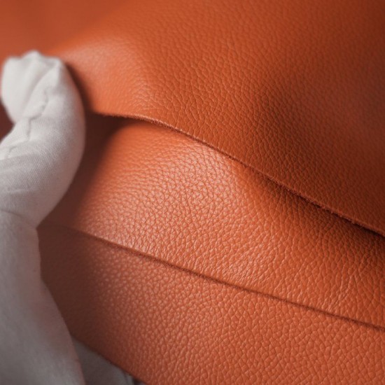 Hermes France HAAS evercolor leather Orange Hermes 93
