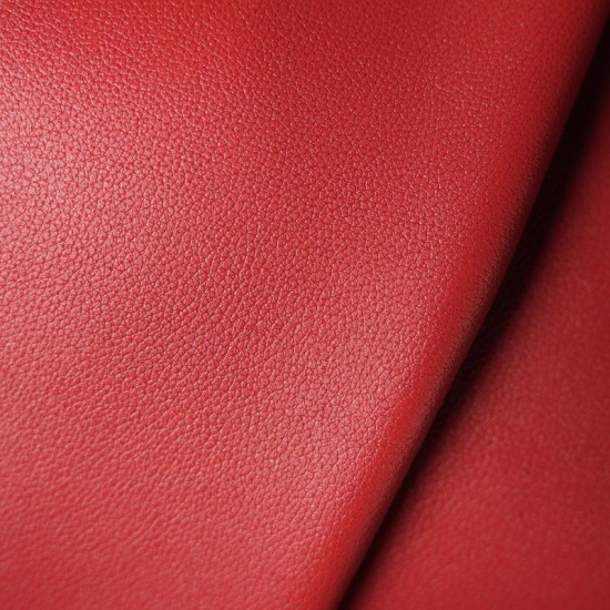 Hermes France HAAS evercolor leather Rouge Casaque Q5 Hermes France HAAS evercolor leather Rouge Casaque Q5