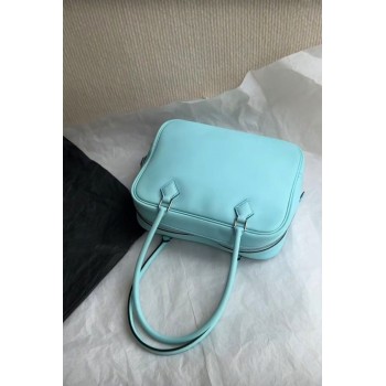 Hermes Italy POMARI evercolor leather Blue Atoll 3P Hermes Italy POMARI evercolor leather Blue Atoll 3P
