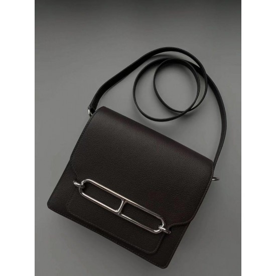 Hermes Italy POMARI evercolor leather Caffe 4A