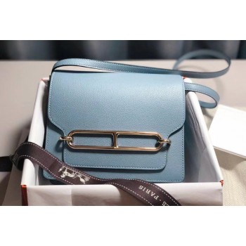 Hermes Italy POMARI evercolor leather Celeste 7N