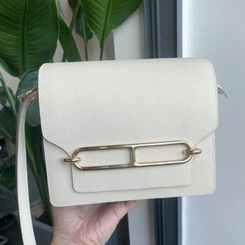 Hermes Italy POMARI evercolor leather Craie 10