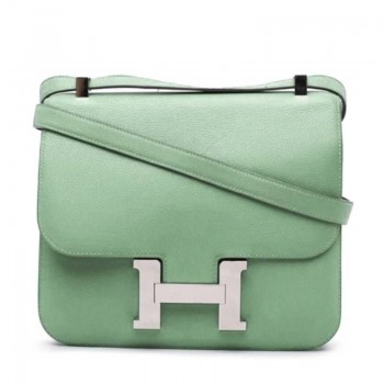 Hermes Italy POMARI evercolor leather Menthe 6W