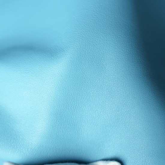 Hermes Italy POMARI swift leather Blue Atoll 3P Hermes Italy POMARI swift leather Blue Atoll 3P