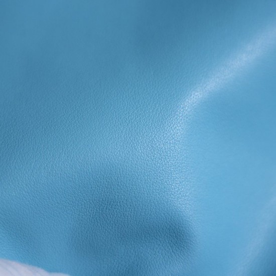 Hermes Italy POMARI swift leather Celeste 7N
