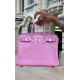 Hermes Italy POMARI swift leather Cyclamen 5H Hermes Italy POMARI swift leather Cyclamen 5H
