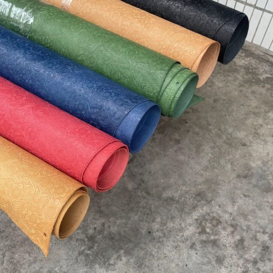 Italy Sheridan flora vegetable tanned cattle leather