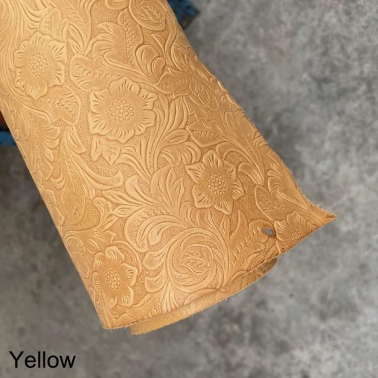 Italy Sheridan flora vegetable tanned cattle leather