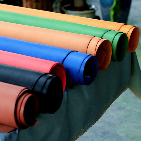 Italy colorful matt saturated dye vegetable tanned leather