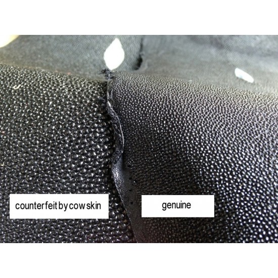 Genuine Stingray Skin Leather Hide 8" x 18.5"(20cm x 47cm) Genuine Stingray Skin Leather Hide 8" x 18.5"(20cm x 47cm)
