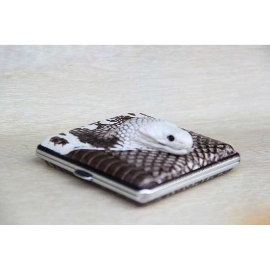 Natural genuine head cobra snake skin leather Pelt width Width 9~19CM ( 3.5"~7.5" )