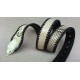 Natural genuine head cobra snake skin leather Pelt width Width 9~19CM ( 3.5"~7.5" )