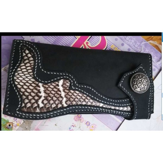 Natural genuine head cobra snake skin leather Pelt width Width 9~19CM ( 3.5"~7.5" )
