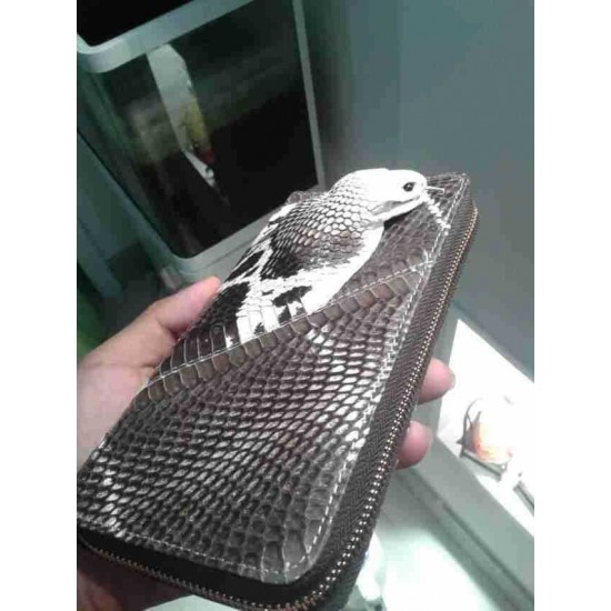 Natural genuine head cobra snake skin leather Pelt width Width 9~19CM ( 3.5"~7.5" )