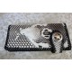 Natural genuine head cobra snake skin leather Pelt width Width 9~19CM ( 3.5"~7.5" )