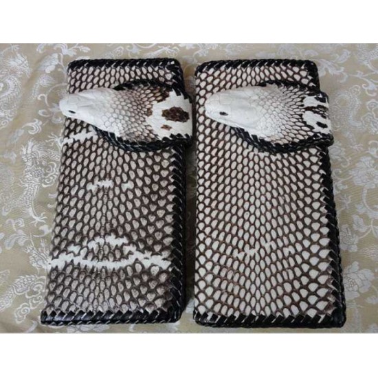 Natural genuine head cobra snake skin leather Pelt width Width 9~19CM ( 3.5"~7.5" )