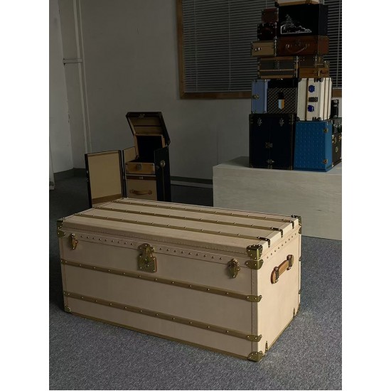 Monumental work - 1930 LV Monogram Malle Courrier Lozine Trunk 110 material kit