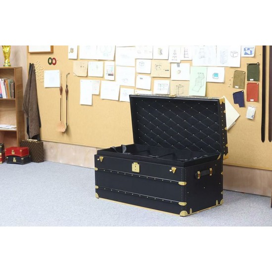 Monumental work - 1930 LV Monogram Malle Courrier Lozine Trunk 110 material kit Monumental work - 1930 LV Monogram Malle Courrier Lozine Trunk 110 material kit