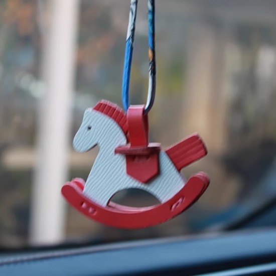 Hermes rocking horse bag charm material kit