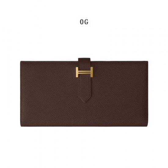 Professional material kit, Hermes Bearn tri-fold wallet, Free shipping worldwide