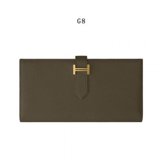 Professional material kit, Hermes Bearn tri-fold wallet, Free shipping worldwide