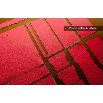 Professional material kit, Hermes Bearn tri-fold wallet, Free shipping worldwide