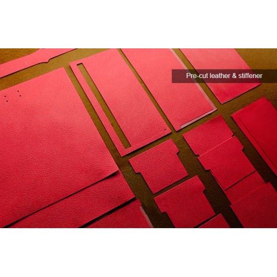 Professional material kit, Hermes Bearn tri-fold wallet, Free shipping worldwide