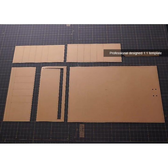 Professional material kit, Hermes Bearn tri-fold wallet, Free shipping worldwide