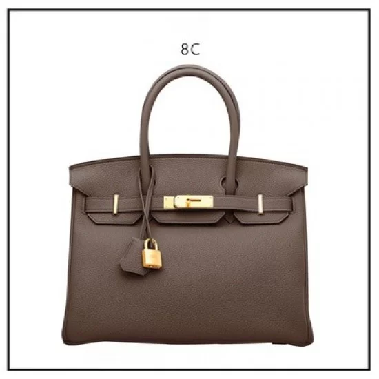 Hermes Birkin bag brown color hand-sewing