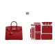 Professional material kit, France Epsom Hermes Birkin Sellier 25, 30, Free shipping worldwide