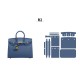 Professional material kit, France Epsom Hermes Birkin Sellier 25, 30, Free shipping worldwide