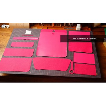 Professional material kit, Hermes Dogon Duo wallet, Free shipping worldwide