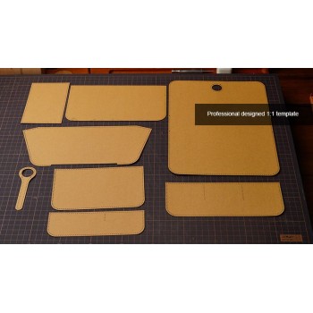 Professional material kit, Hermes Dogon Duo wallet, Free shipping worldwide