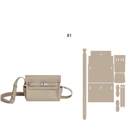 Professional material kit, Hermes Kelly messenger PM, Free shipping worldwide