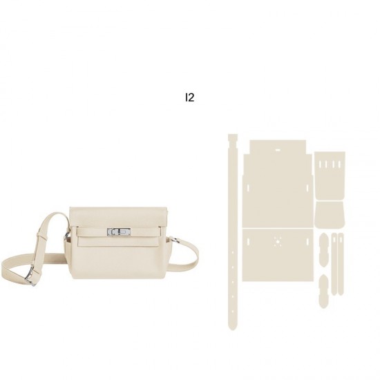 Professional material kit, Hermes Kelly messenger PM, Free shipping worldwide