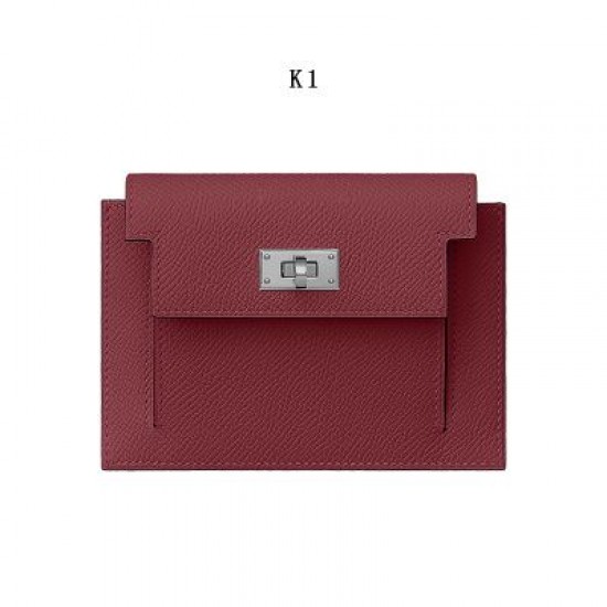 Professional material kit, H Kelly pocket compact wallet, France epsom, Free shipping worldwide