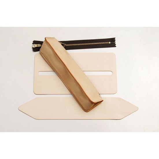 Precut leather material kit pencil case M-34 Precut leather material kit pencil case M-34
