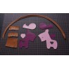 Professional material kit, Hermes Rodeo pegasus charm, sheepskin, Free shipping worldwide