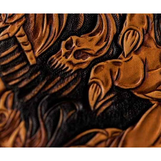 PDF Leather craft patterns, leathercraft patterns, leather tooling patterns, Instant download, DZXX-16, Hell envoy, Leather tracking patterns