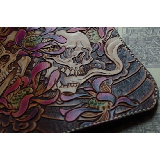 PDF Leather craft patterns, leathercraft patterns, leather tooling patterns, Instant download, DZXX-29, Skull, Leather tracking patterns